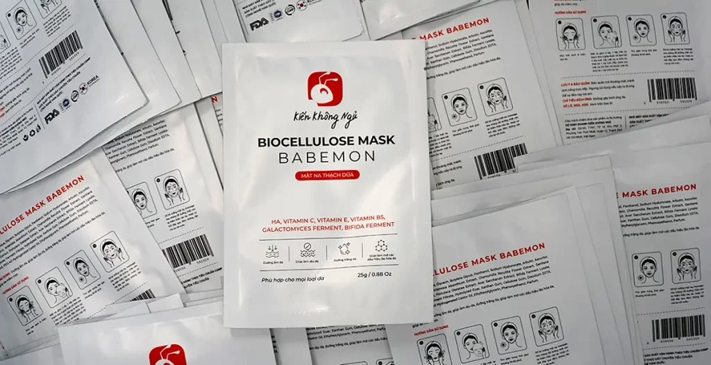 mat na thach dua biocellulose mask babemon